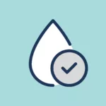 Water droplet checkmark